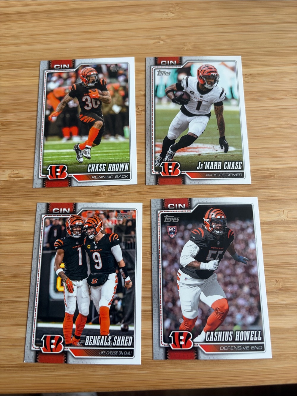 Topps Bengals Football Cards
